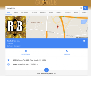 Google local search results