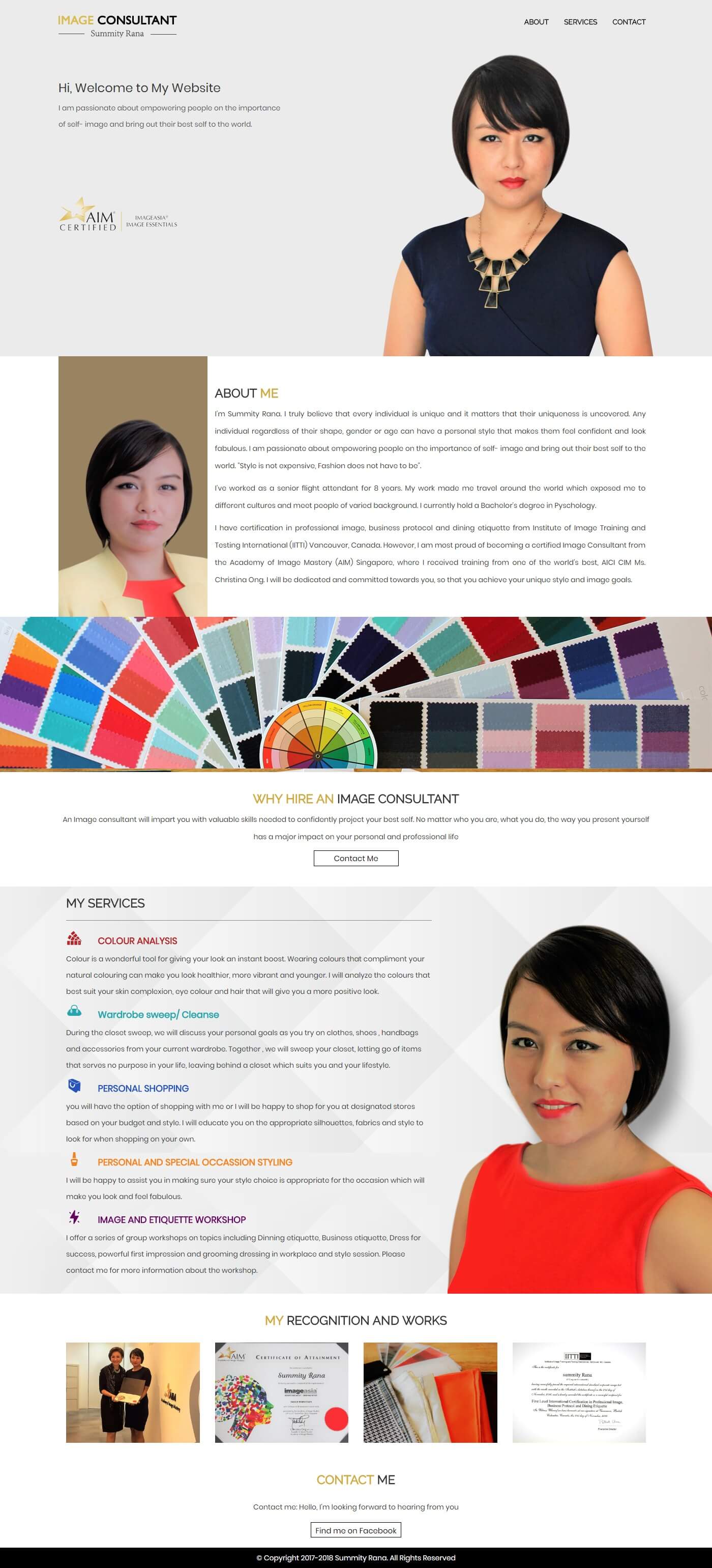 Static Website for Image Consultant